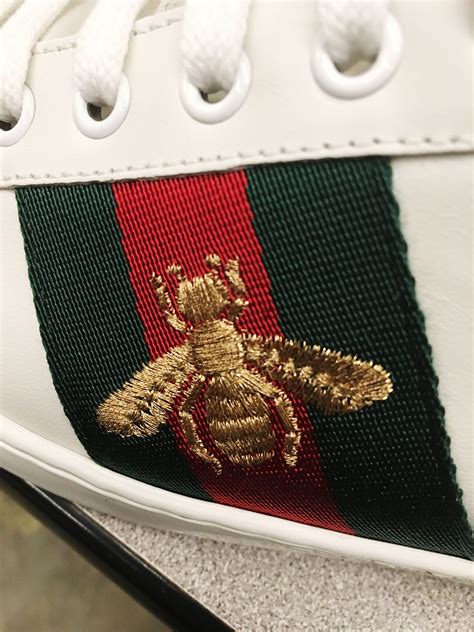 gucci bee mid top mens|Gucci ace bee shoes.